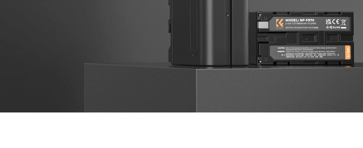 K&F CONCEPT KF28.0047 Kit Carregador Duplo USB-C + 2 Baterias NP-F970 6600mAh - Imagem 2