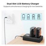 K&F CONCEPT KF28.0093 Kit cargador doble USB-C + 2 baterías LP-E6P - Imagen 3