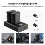 K&F CONCEPT KF28.0093 Kit cargador doble USB-C + 2 baterías LP-E6P - Imagen 5