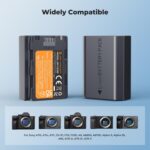 K&F CONCEPT KF28.0097 Kit cargador doble USB-C + 2 baterías NP-FZ100 - Imagen 4