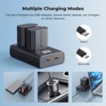 K&F CONCEPT KF28.0097 Kit cargador doble USB-C + 2 baterías NP-FZ100 - Imagen 6