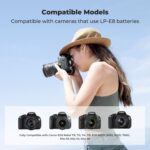 K&F CONCEPT Carregador triplo USB-C + 3 Baterias LP-E8 - Imagem 4