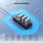 K&F CONCEPT Carregador triplo USB-C + 3 Baterias LP-E8 - Imagem 6