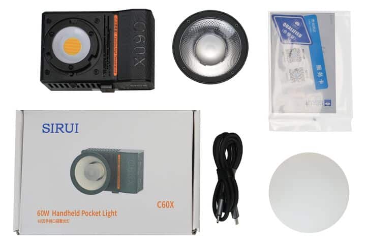 sirui c60x ultra compact handheld bi color led 55887 7
