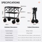 TARION TitanRig Cart – Carro de Transporte Plegable y Modular - Imagen 4