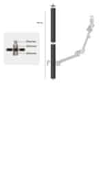 TARION TitanRig – Suporte Adicional 110 cm p/ Carrinho Mudolar TitanRig - Imagem 2