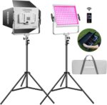 GODOX Litemons LP600R RGB Kit de 2 Paneles LED Profesional 600W + 2 Trípodes