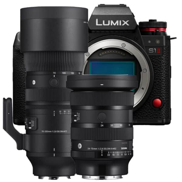 PANASONIC Lumix S1 II + SIGMA 24-70mm f/2.8 DG DN II + 70-200mm f/2.8 DG DN OS (Bundle)