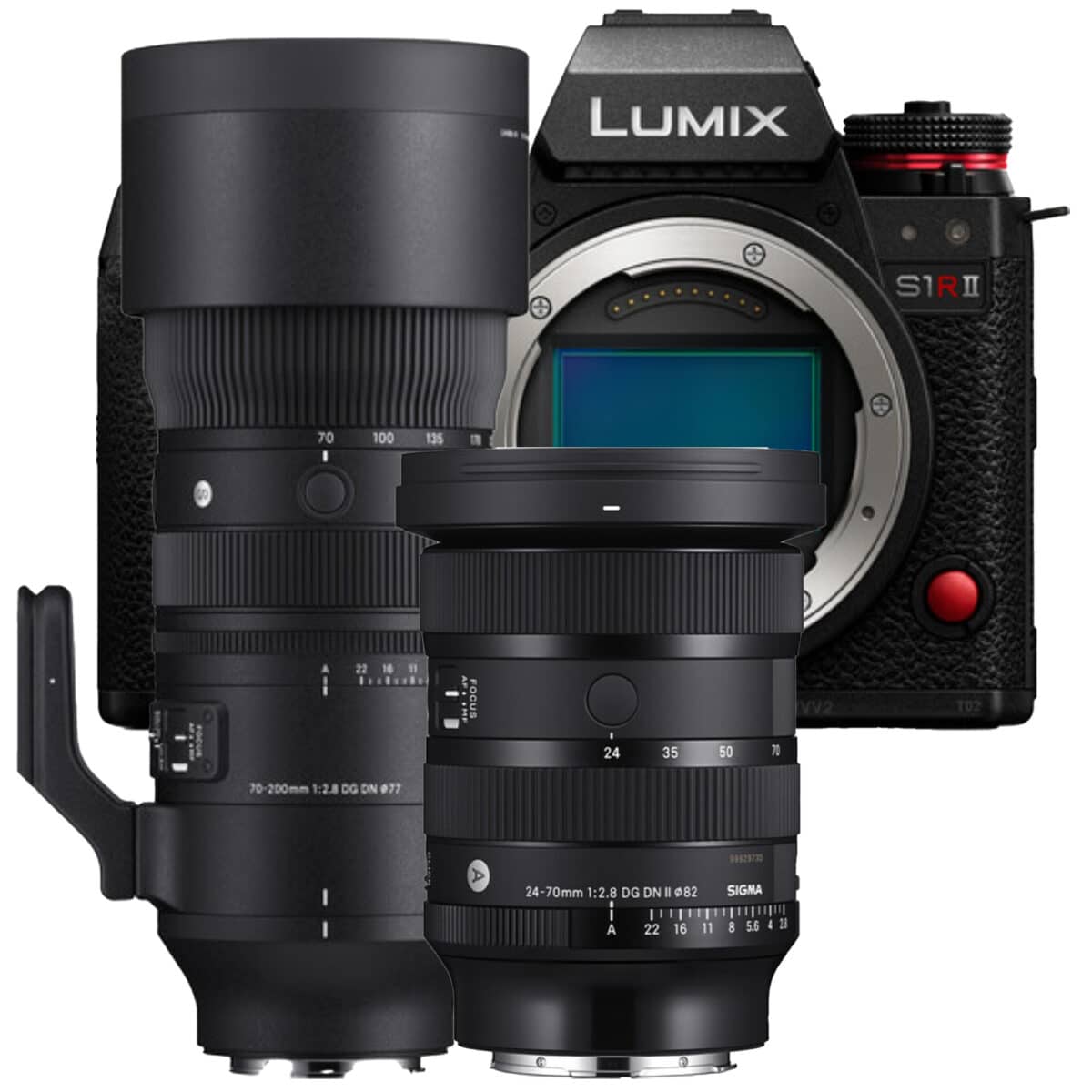 PANASONIC Lumix S1R II + SIGMA 24-70mm f/2.8 DG DN II + 70-200mm f/2.8 DG DN OS (Bundle) - Imagen 1