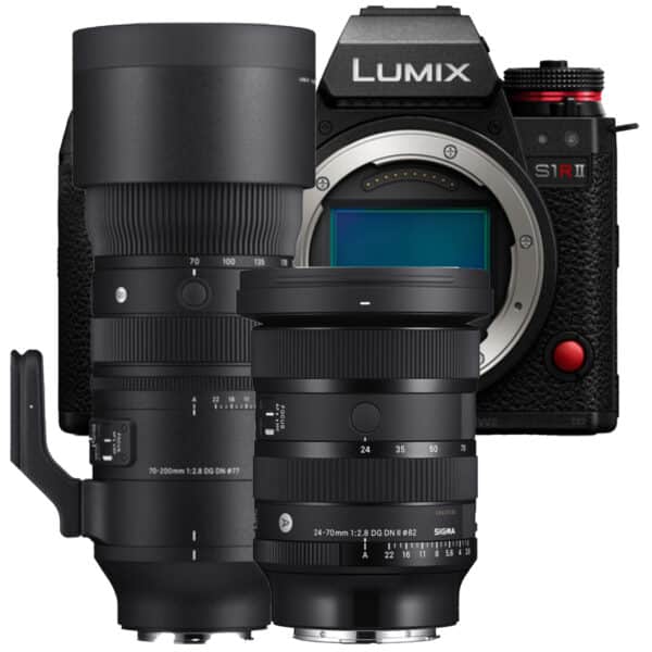 PANASONIC Lumix S1R II + SIGMA 24-70mm f/2.8 DG DN II + 70-200mm f/2.8 DG DN OS (Bundle)