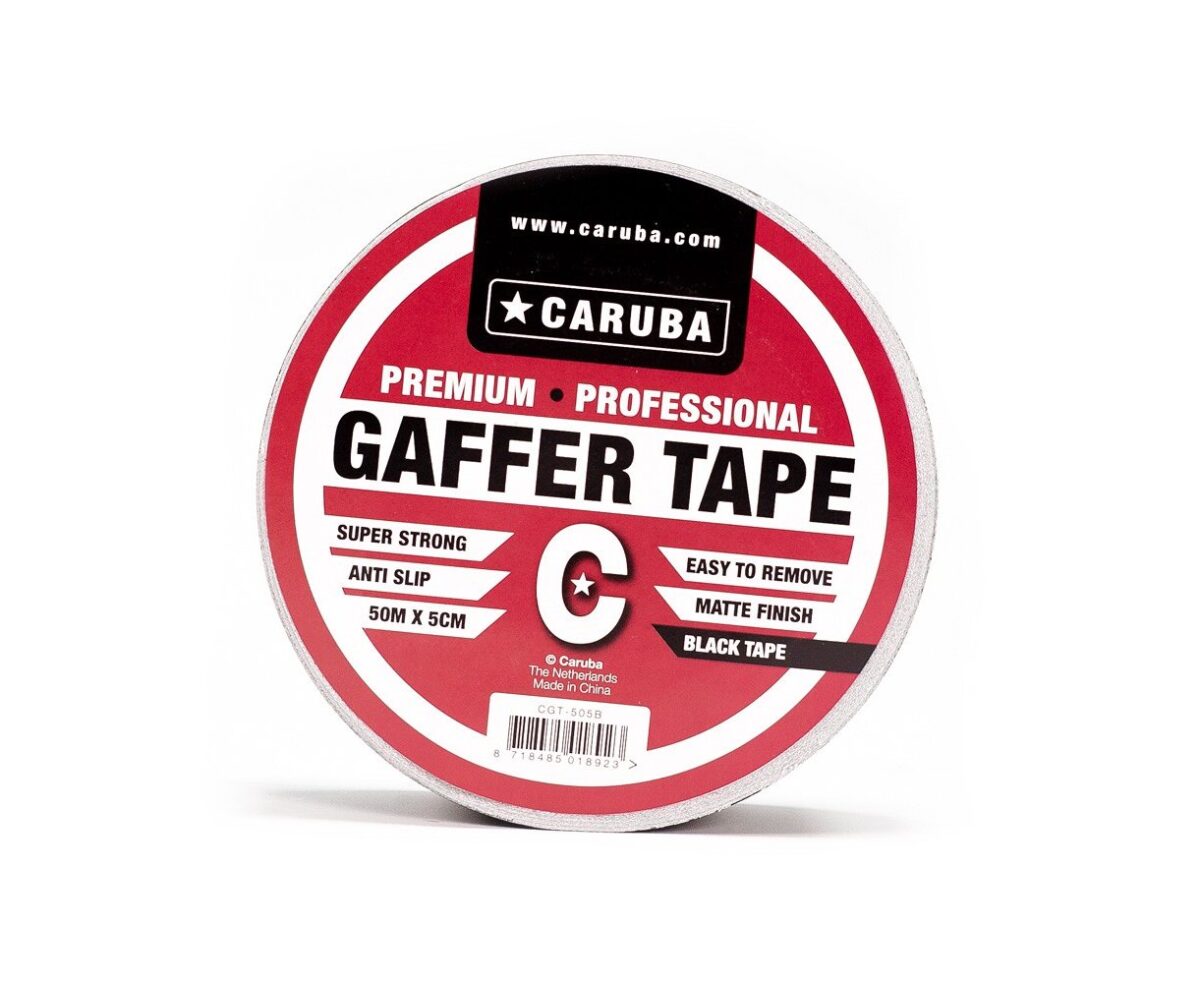 CARUBA Cinta Gaffer Delimitación Negra Mate 50m x 5 cm - Imagen 2