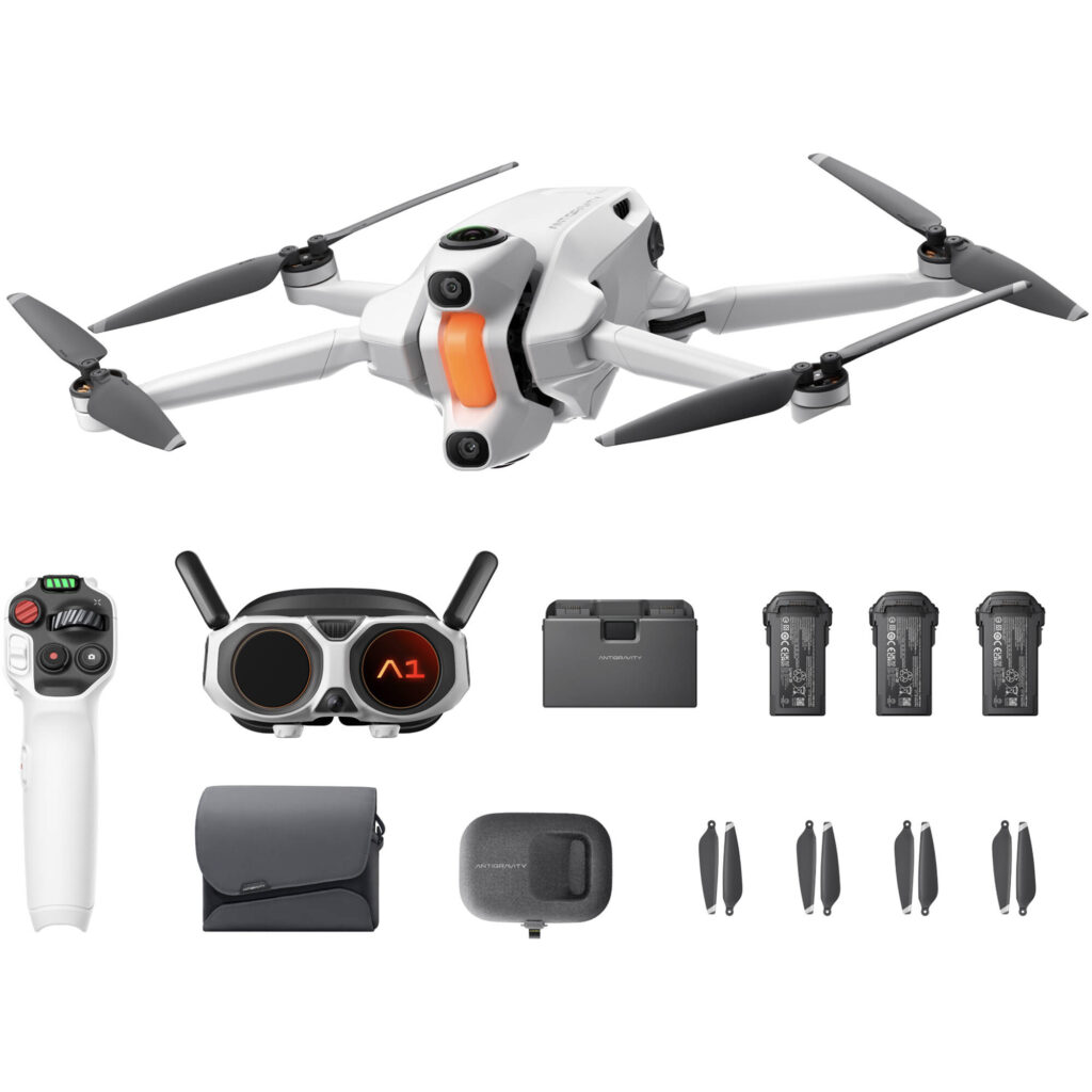 ANTIGRAVITY A1 Explorer Bundle Drone FPV 360° 8K com Óculos Vision