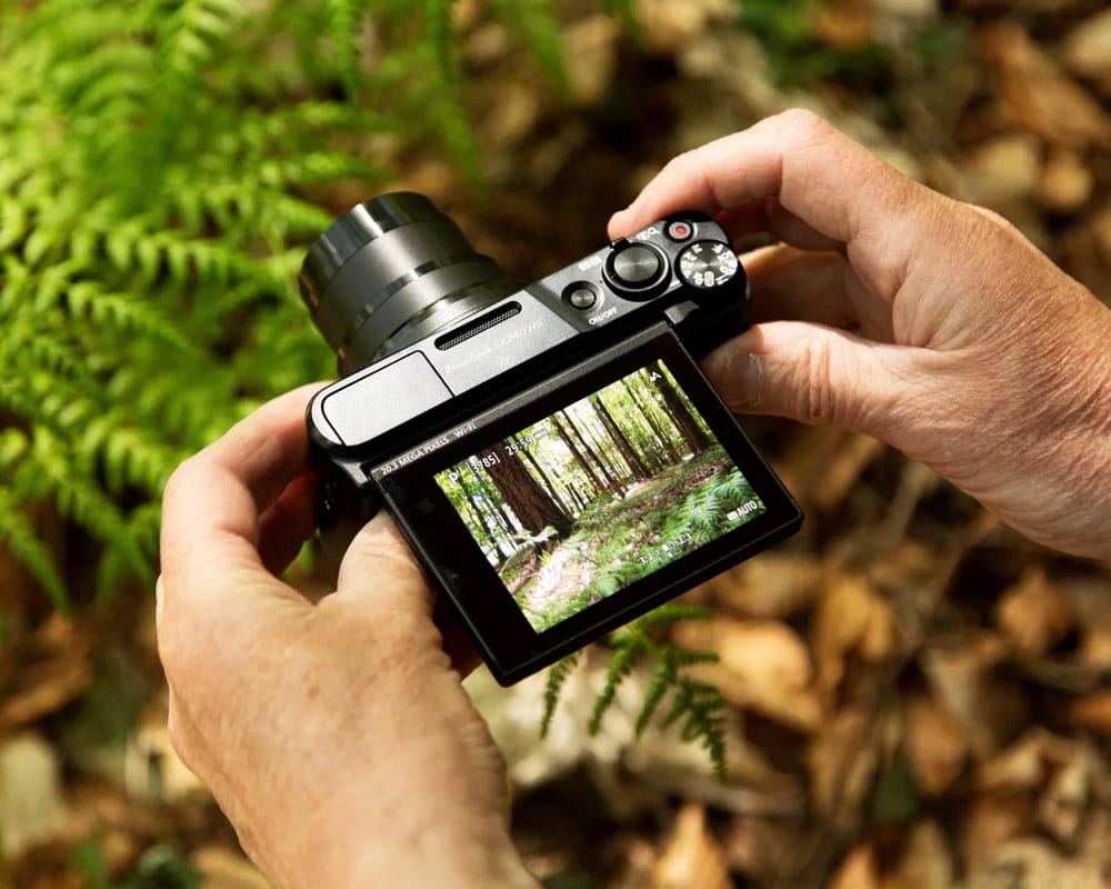 Detalhe do zoom ótico da Canon PowerShot SX740 HS LITE EDITION