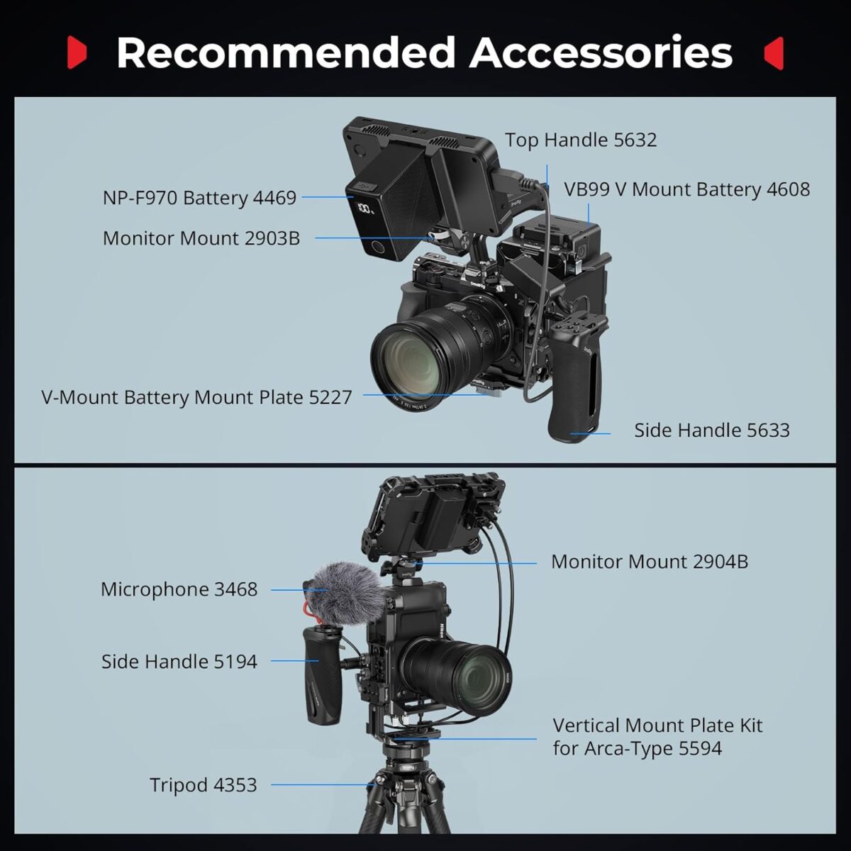 Smallrig 5467 Cage para Nikon ZR - Imagen 14