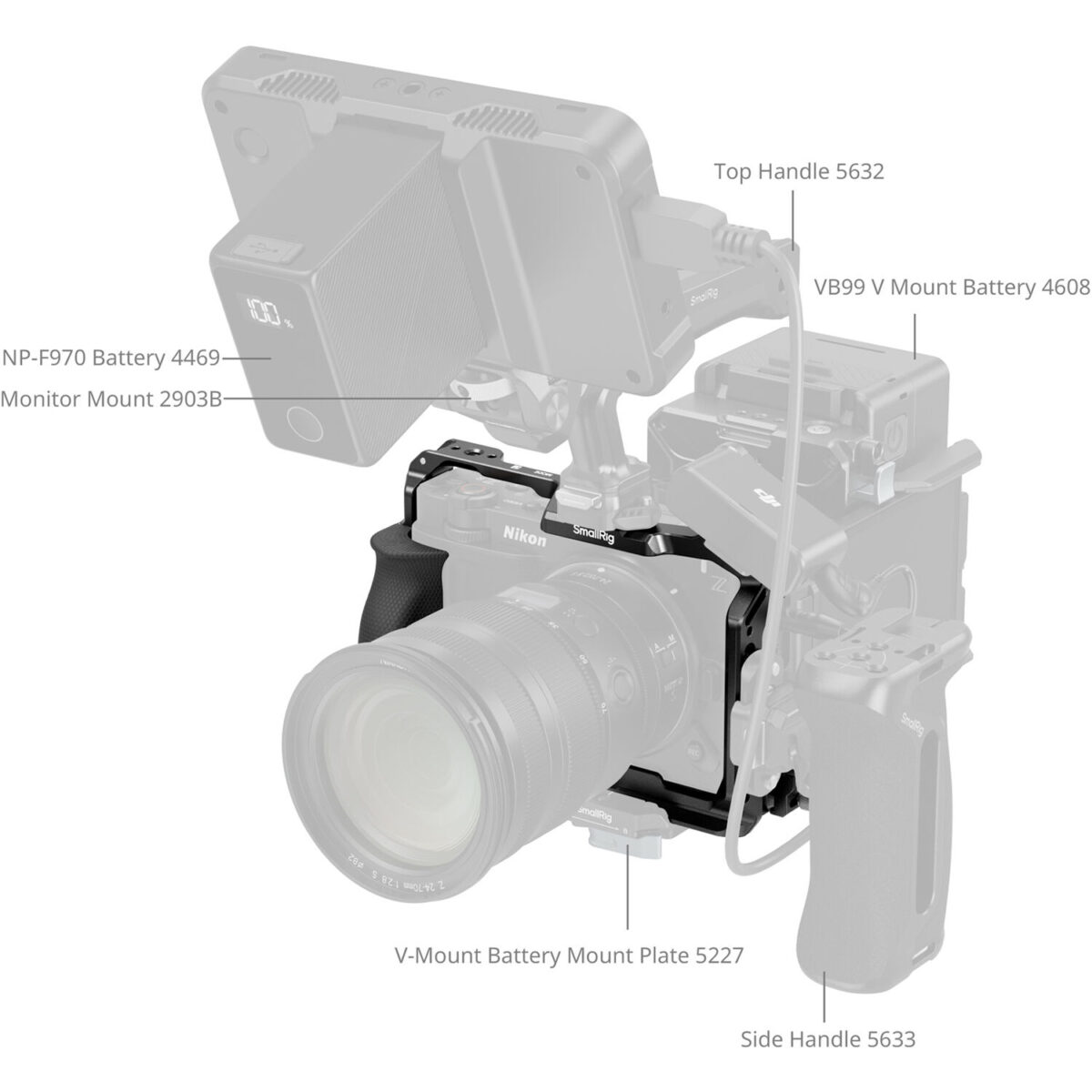 Smallrig 5467 Cage para Nikon ZR - Imagen 8