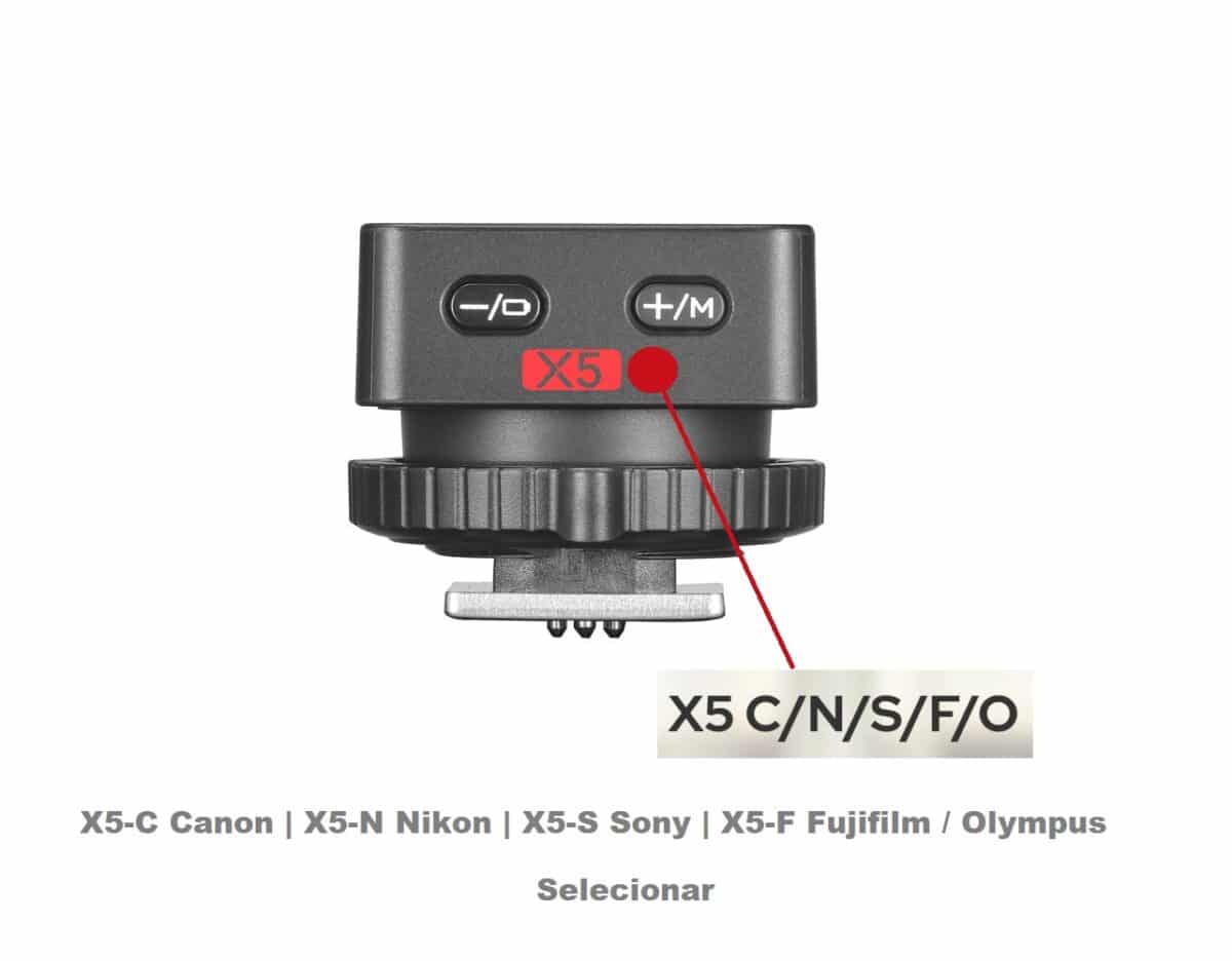 XPT GODOX X5 Transmisor / Zapata y disparador TTL de 2,4 GHz para flash iT32 - Imagen 1