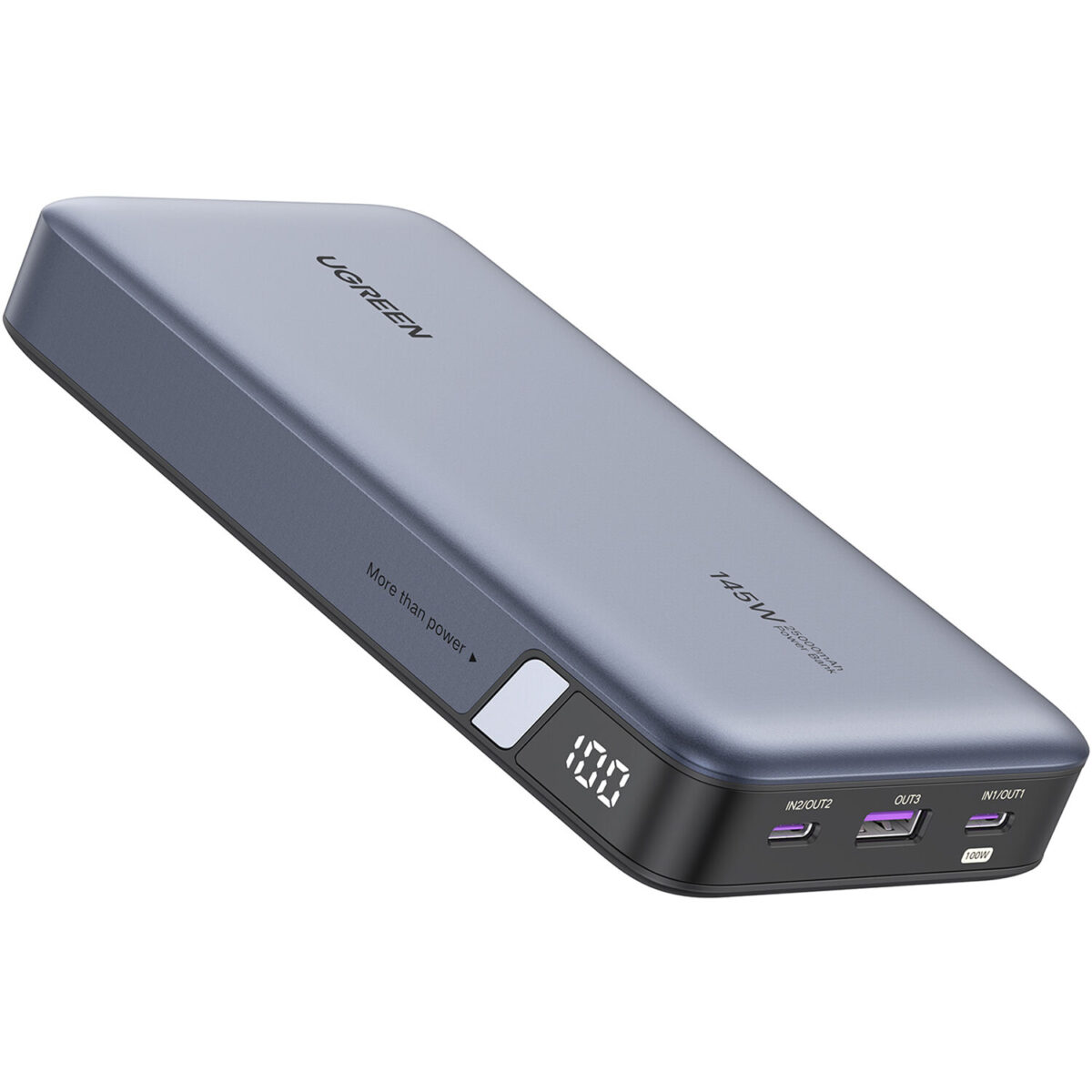 UGREEN PB205 Power Bank USB-C 25.000 mAh 145W 3 Portas (Azul) - Imagem 3