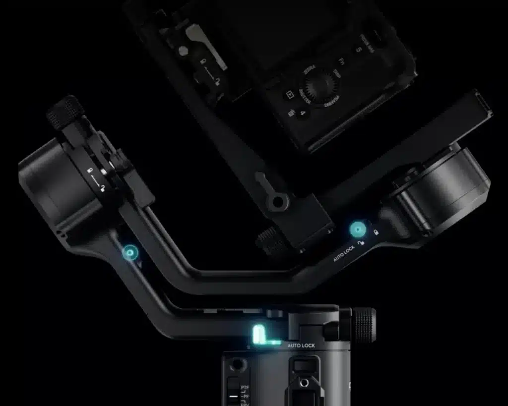 Bloqueios Automáticos 2.ª Geração do DJI RS 5