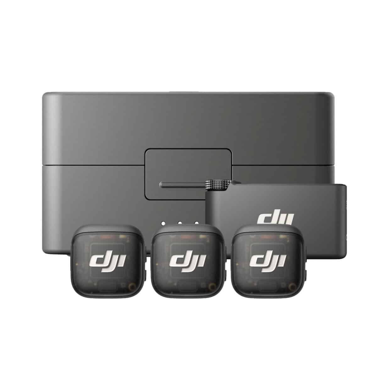 DJI Mic 3 (3 TX + 1 RX + Caixa de Carregamento)