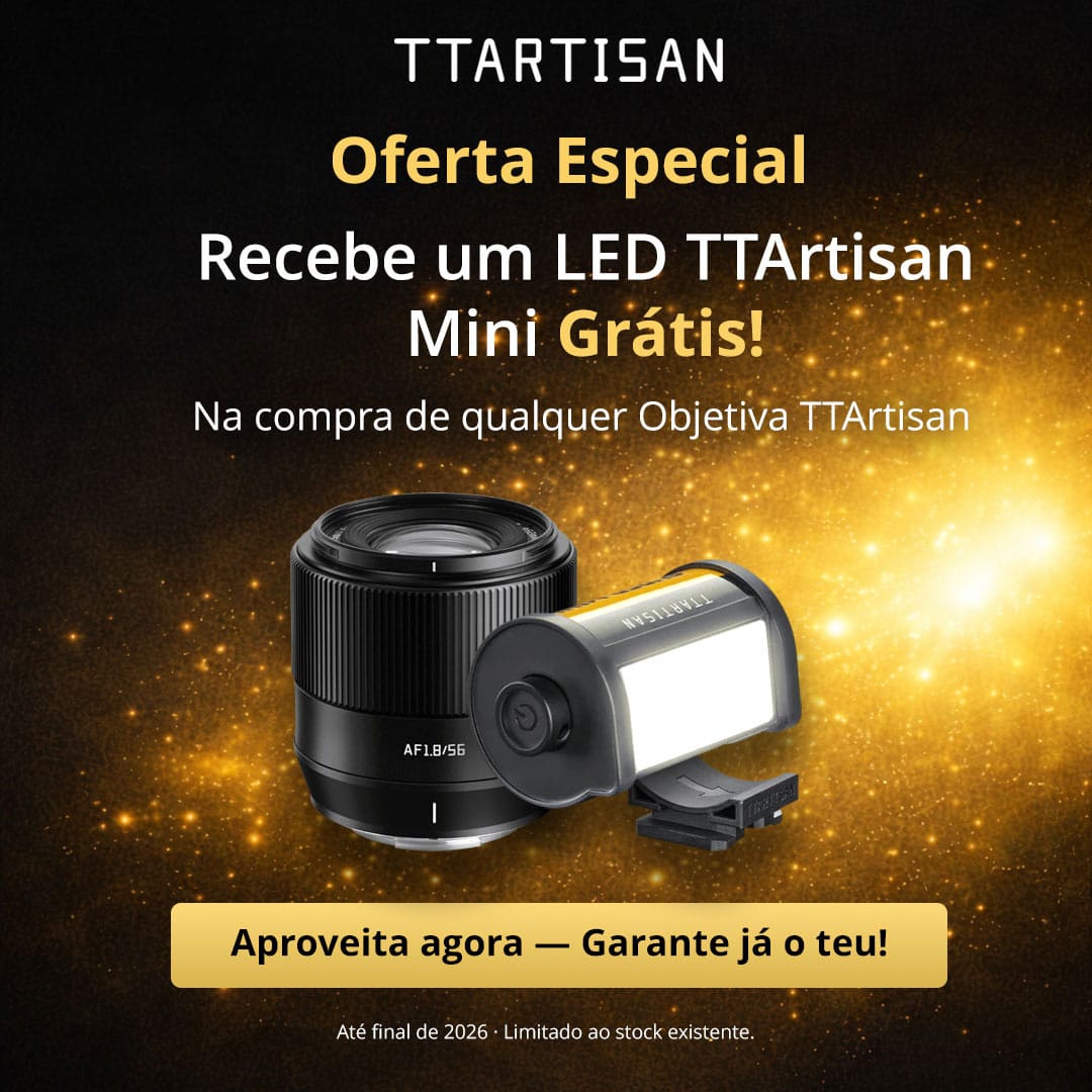 LED TTArtisan Mini grátis na compra de qualquer objetiva TTArtisan