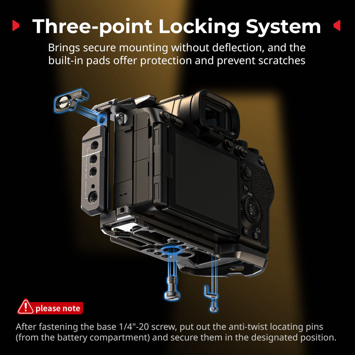 SMALLRIG 6025 Cage Kit para Sony Alpha 7 V / 7R V / 7 IV - Imagem 12