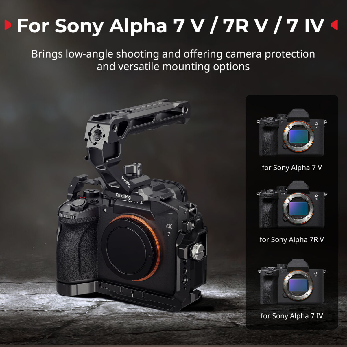 SMALLRIG 6025 Cage Kit para Sony Alpha 7 V / 7R V / 7 IV - Imagem 13