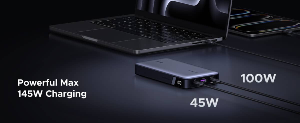 UGREEN PB205 Power Bank USB-C 25.000 mAh 145W 3 Portas (Azul) - Imagem 11