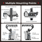 SMALLRIG 6025 Cage Kit para Sony Alpha 7 V / 7R V / 7 IV - Imagem 7