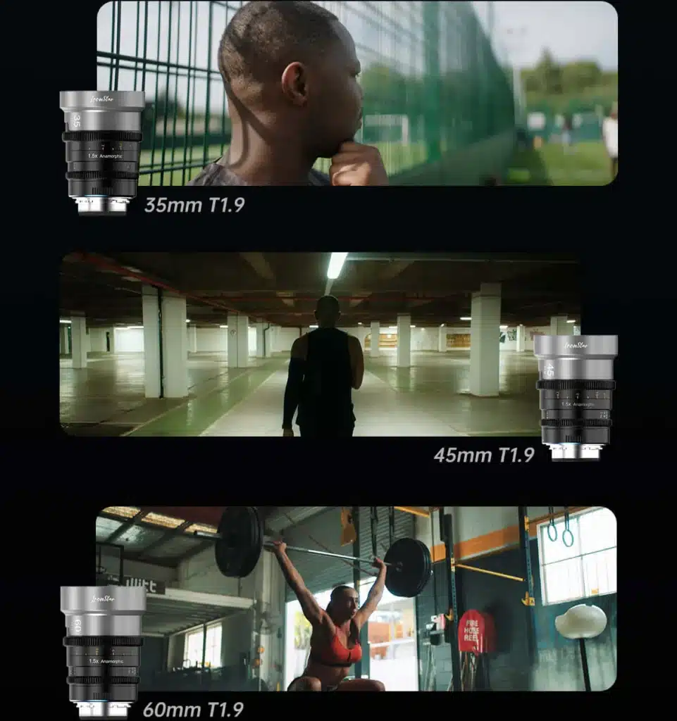 Sirui IronStar Anamórficas Full Frame 1.5x T1.9 - Objetivas Cinema (35mm | 45mm | 60mm)