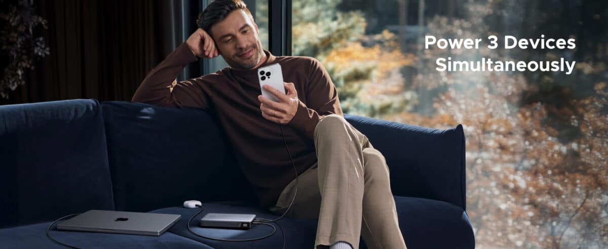 UGREEN PB205 Power Bank USB-C 25.000 mAh 145W 3 Portas (Azul) - Imagem 12