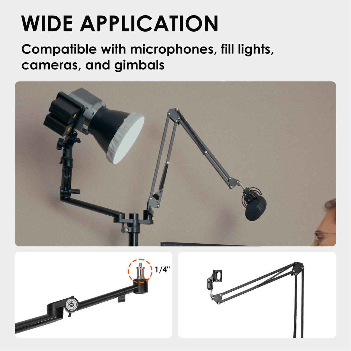 TARION TitanRig Módulo Y Braço para Iluminação ou Microfone - Imagem 3