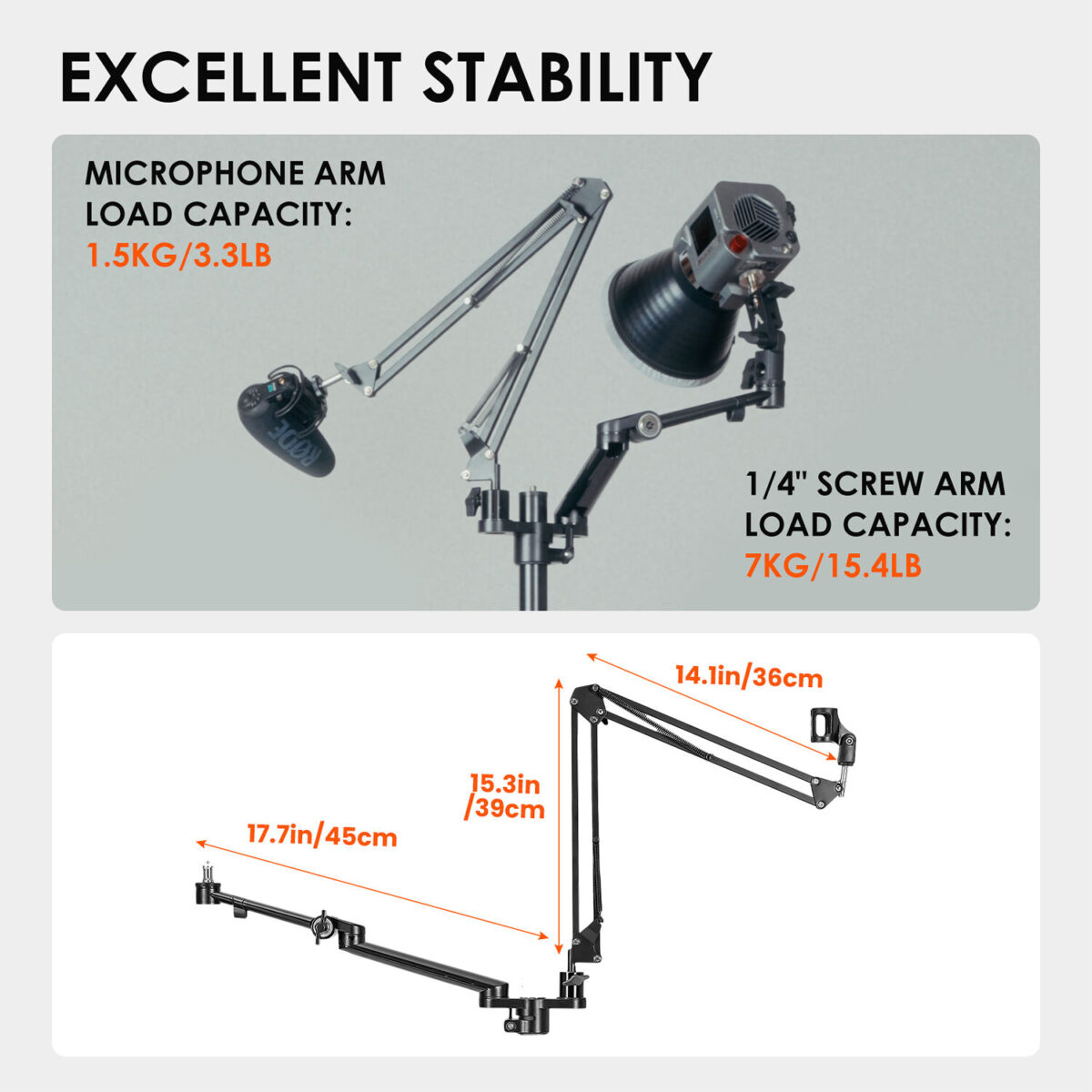 TARION TitanRig Módulo Y Braço para Iluminação ou Microfone - Imagem 8
