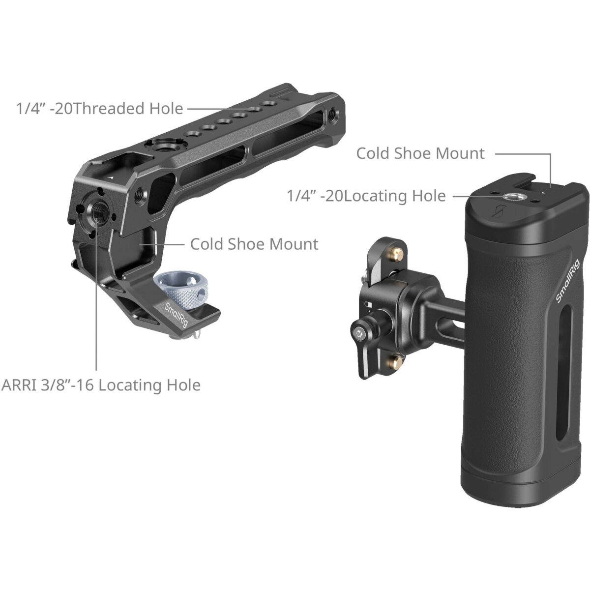 SMALLRIG 5949 Kit Alça Lateral Mini NATO + Alça Superior 3/8"-16 - Imagem 2