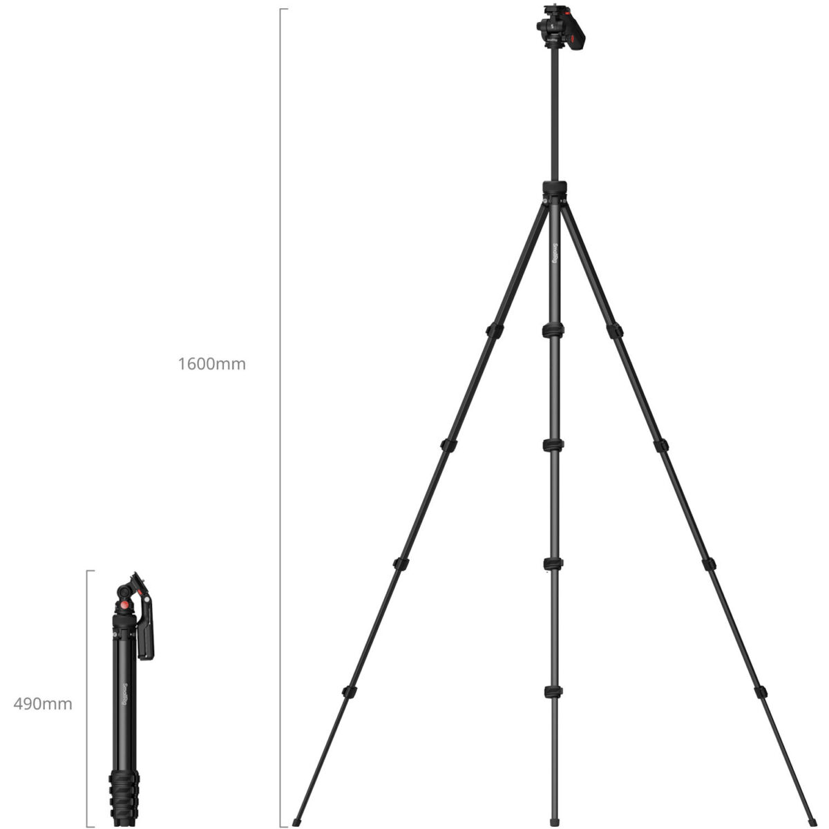 SMALLRIG 5473 Tripé de Vídeo Compacto em Alumínio - Imagem 2