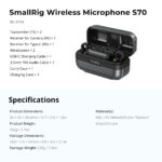 SMALLRIG 5714 S70-A Microfone Wireless 2 Pessoas - Imagem 16