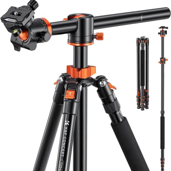 K&F CONCEPT T254A8 Tripé (Com monopé) + Cabeça de Rótula