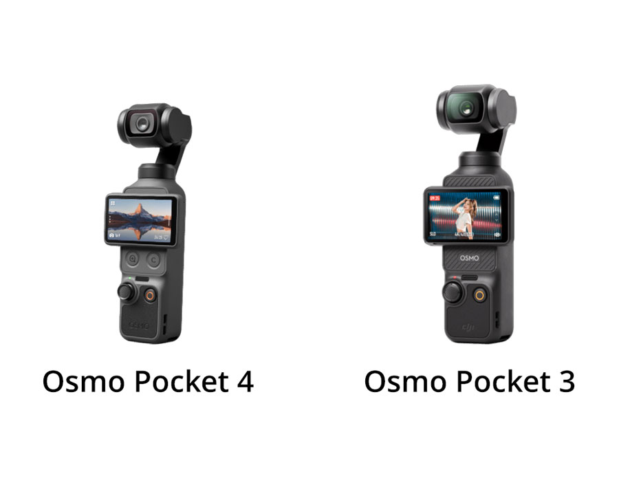 DJI Osmo Pocket 4 vs Osmo Pocket 3