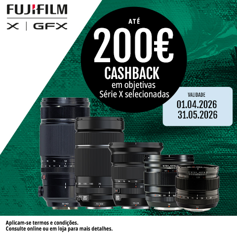 FUJIFILM – Reembolso até 200€ em Objetivas Série X