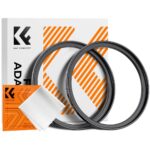 K&F CONCEPT 2 Adaptadores de Filtro Step-Up 72mm-77mm + 1 Pano de Limpeza
