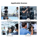 K&F CONCEPT Tripé de Vídeo VA3+BV70 c/ Cabeça Fluida e Altura até 202 cm - Imagem 8