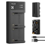 K&F CONCEPT KF28.0046 Kit Carregador Duplo USB-C + 2 Baterias NP-F550