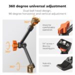 K&F CONCEPT KF31.132 Magic Arm 11" con Clamp c/ Roscas 1/4" | 3/8" - Imagen 4