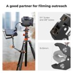 K&F CONCEPT KF31.132 Magic Arm 11" con Clamp c/ Roscas 1/4" | 3/8" - Imagen 6