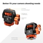 K&F CONCEPT KF31.133 Suporte Monitor Rotação 360° Inclinação 180° Sapata Fria - Imagem 2