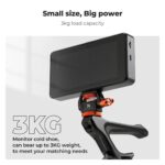 K&F CONCEPT KF31.133 Suporte Monitor Rotação 360° Inclinação 180° Sapata Fria - Imagem 3