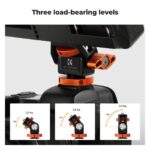 K&F CONCEPT KF31.133 Suporte Monitor Rotação 360° Inclinação 180° Sapata Fria - Imagem 5