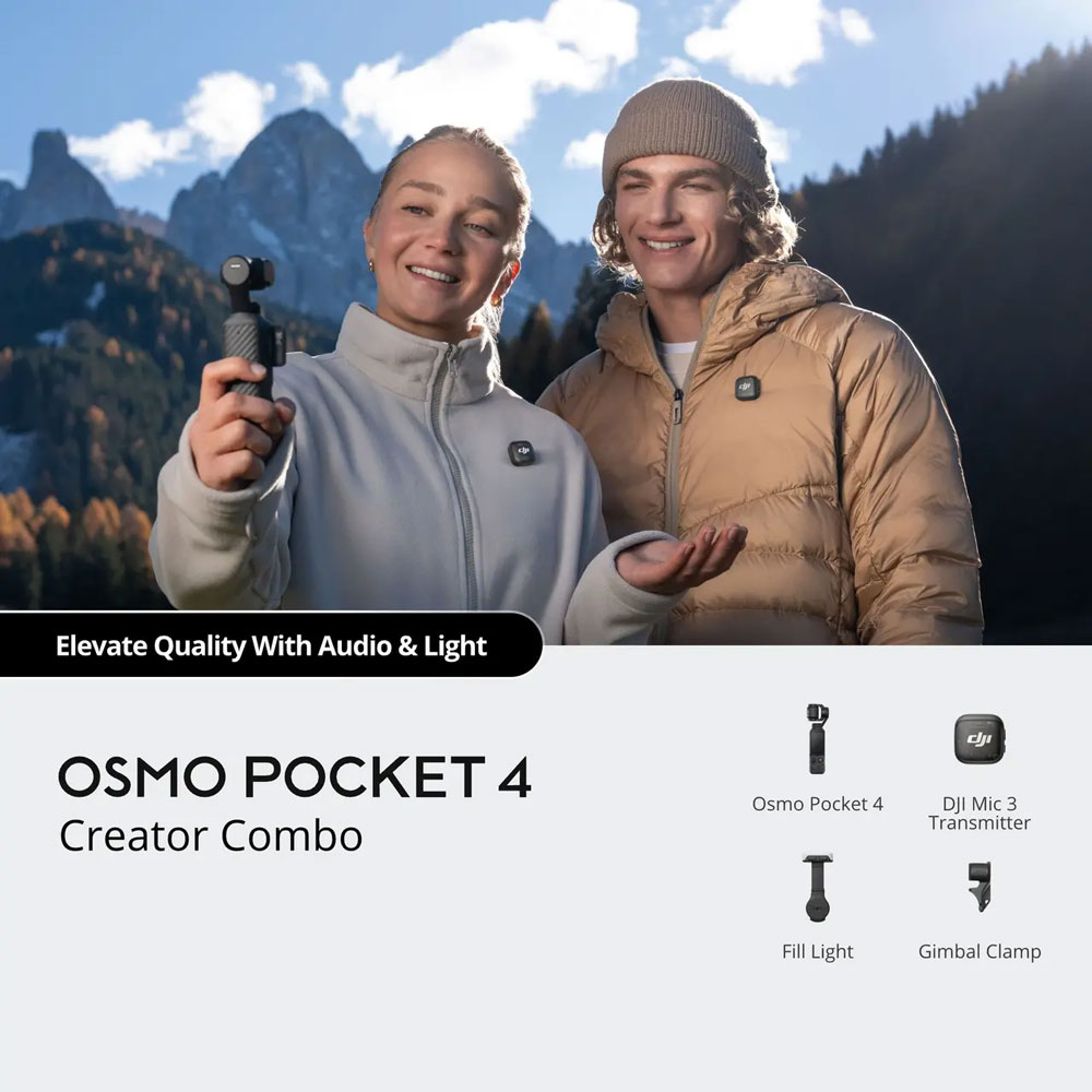 Conteúdo da Embalagem – DJI Osmo Pocket 4 Creator Combo