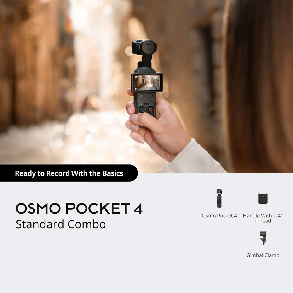 Conteúdo da Embalagem – DJI Osmo Pocket 4 Standard Combo