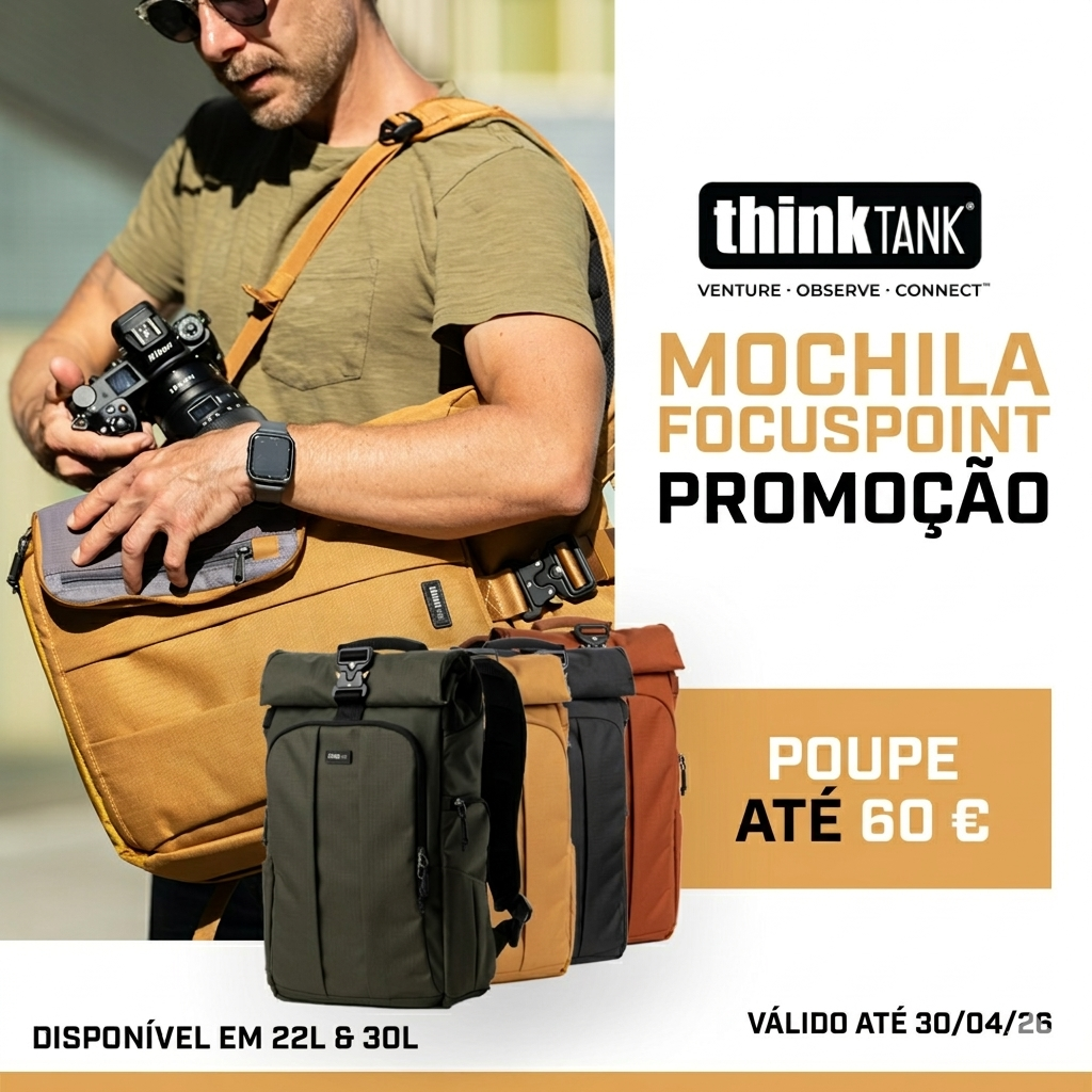 THINK TANK – Desconto até 60€ na gama FocusPoint