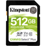 KINGSTON Canvas Select Plus SDXC UHS-I 512GB V30 U3 100MB/s